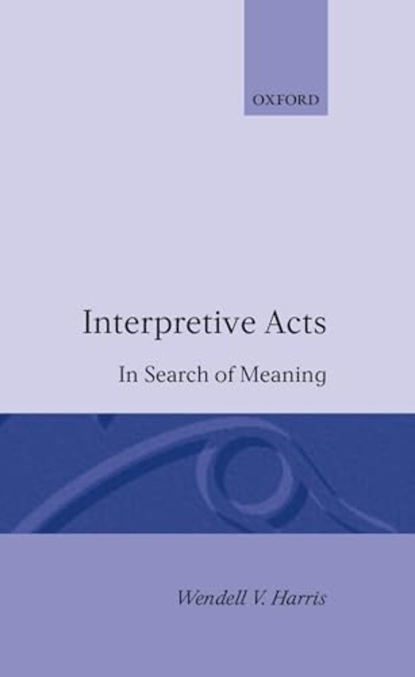 Interpretive Acts