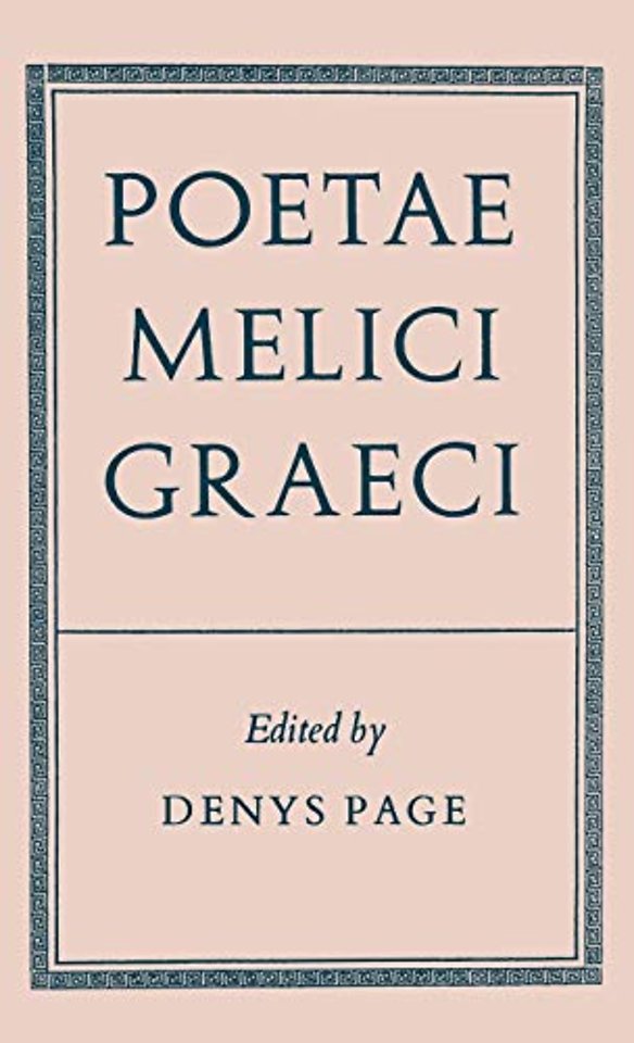 Poetae Melici Graeci