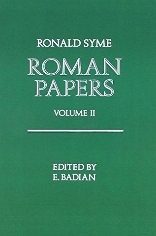 Roman Papers Volume 1