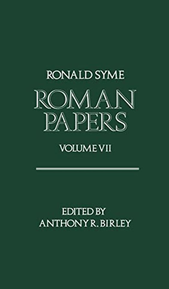 Roman Papers Volume VII
