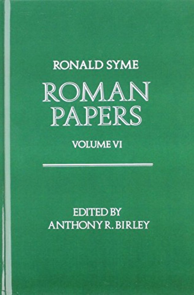 Roman Papers: Volume VI