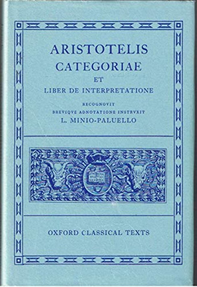 Aristotle Categoriae et Liber de Interpretatione