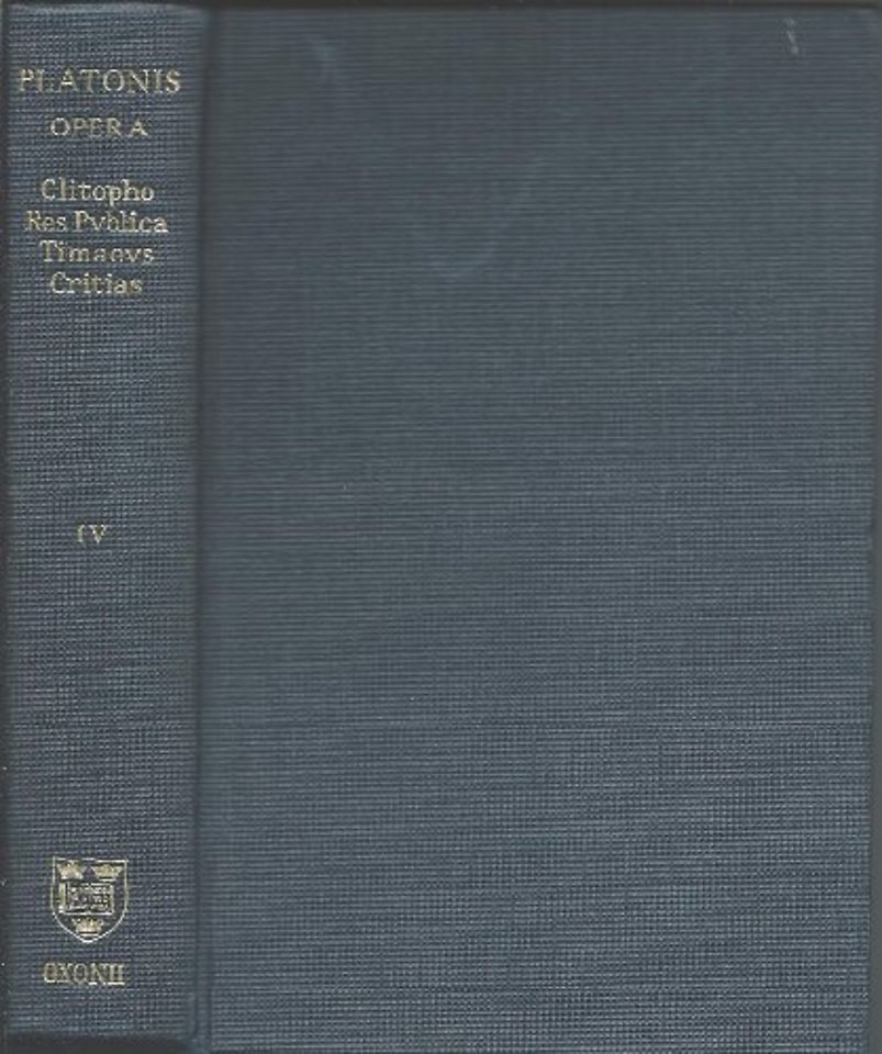 Plato Opera Vol. IV