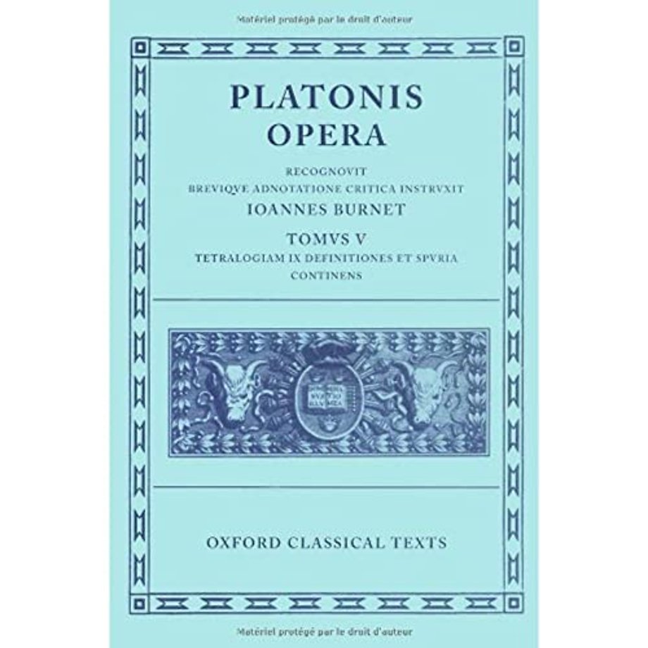 Plato Opera Vol. V