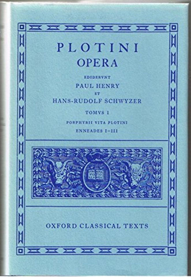 Plotinus I. Enneades I-III cum vita Porphyrii