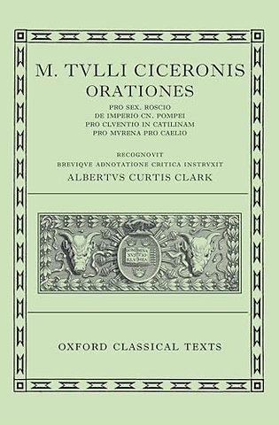 Cicero Orationes. Vol. I