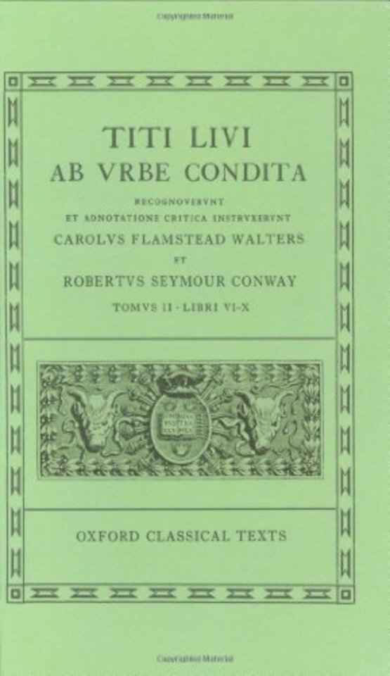Livy Ab Urbe Condita Books VI-X