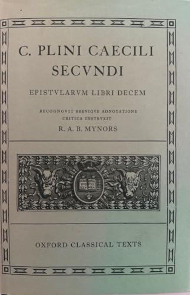 Pliny the Younger Epistularum Libri Decem