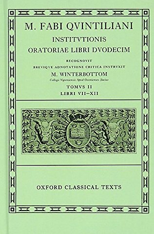 Quintilian Institutionis Oratoriae Vol. II