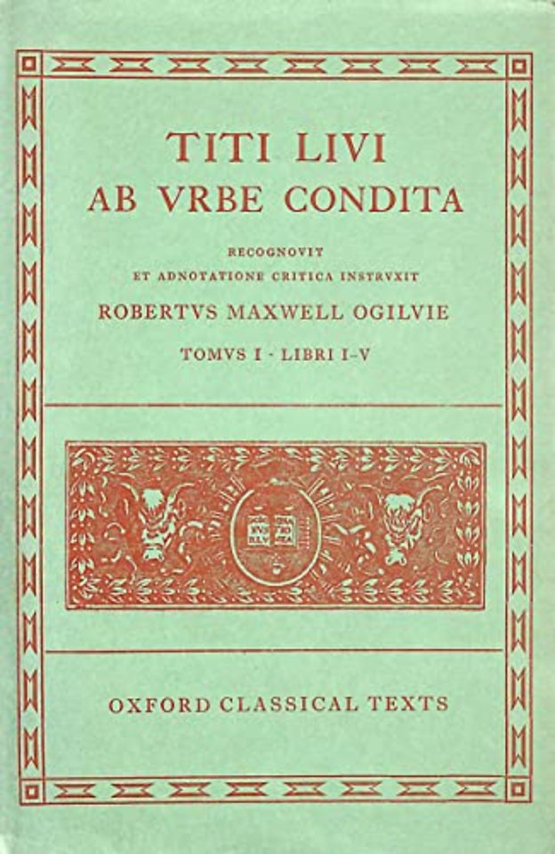 Livy Ab Urbe Condita Books I-V