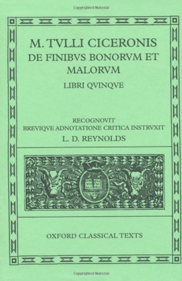 Cicero De Finibus Bonorum et Malorum