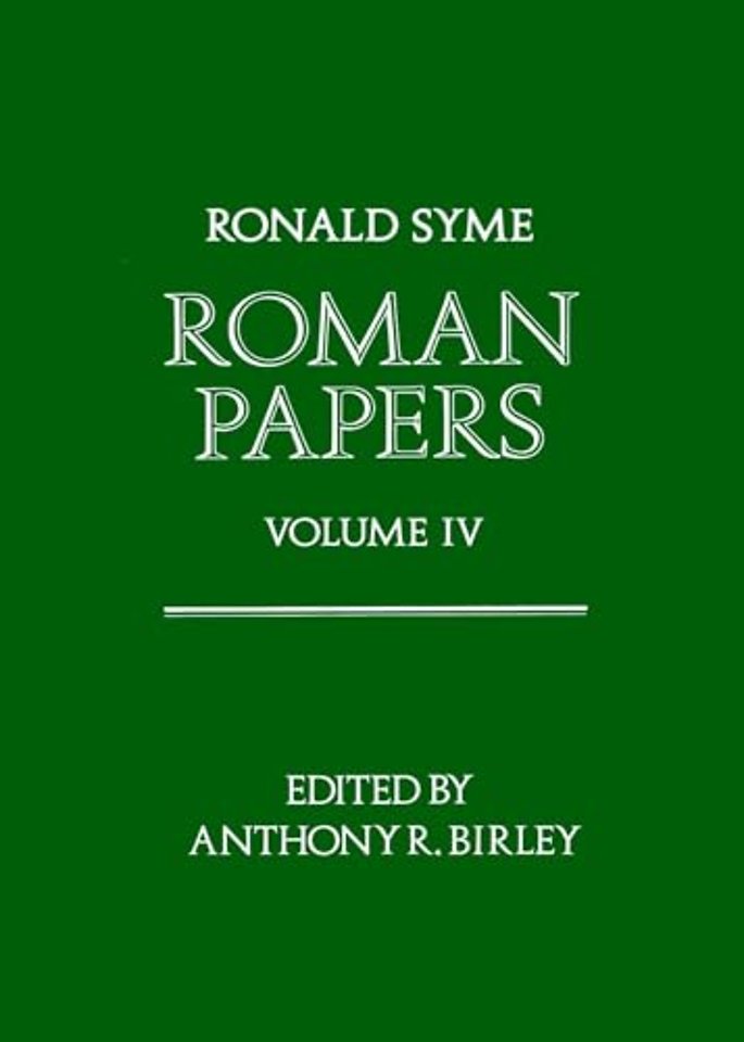 Roman Papers: Volume IV