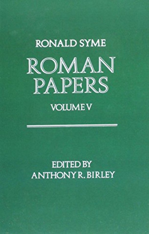 Roman Papers: Volume V