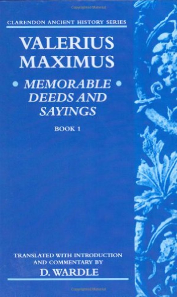 Valerius Maximus' Memorable Deeds and Sayings Book 1