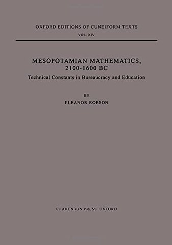 Mesopotamian Mathematics 2100-1600 BC