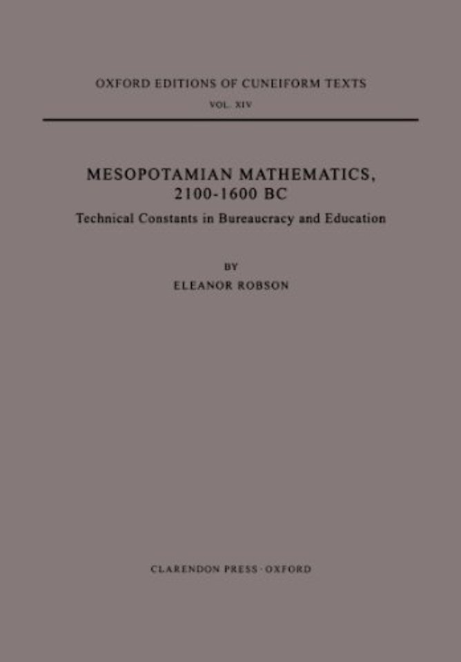 Mesopotamian Mathematics 2100-1600 BC
