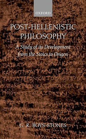 Post-Hellenistic Philosophy