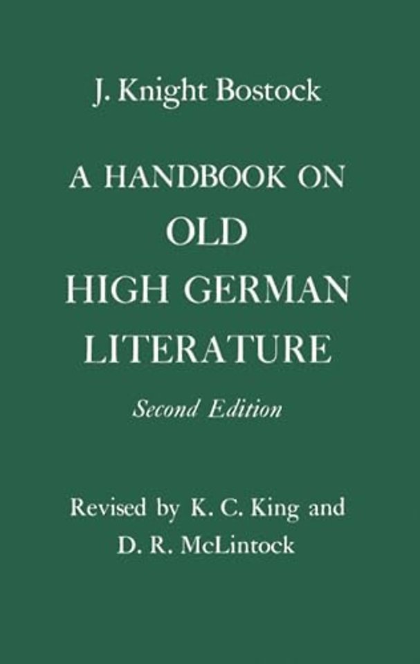 A Handbook on Old High German Literature