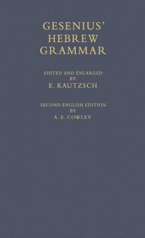 Gesenius' Hebrew Grammar