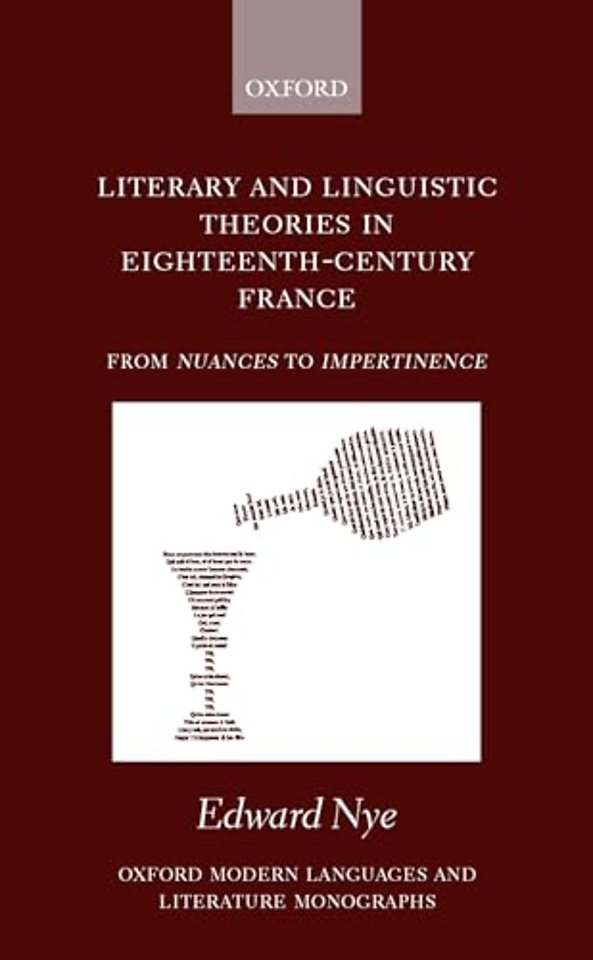 Literary and Linguistic Theories in Eighteenth-Century France