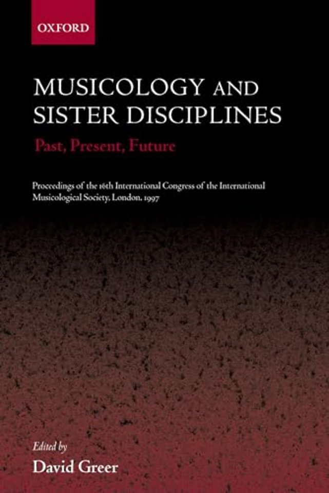 Musicology and Sister Disciplines