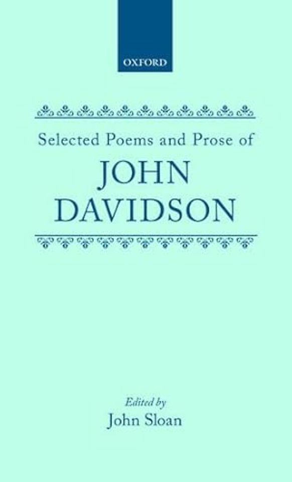 Selected Poems and Prose of John Davidson