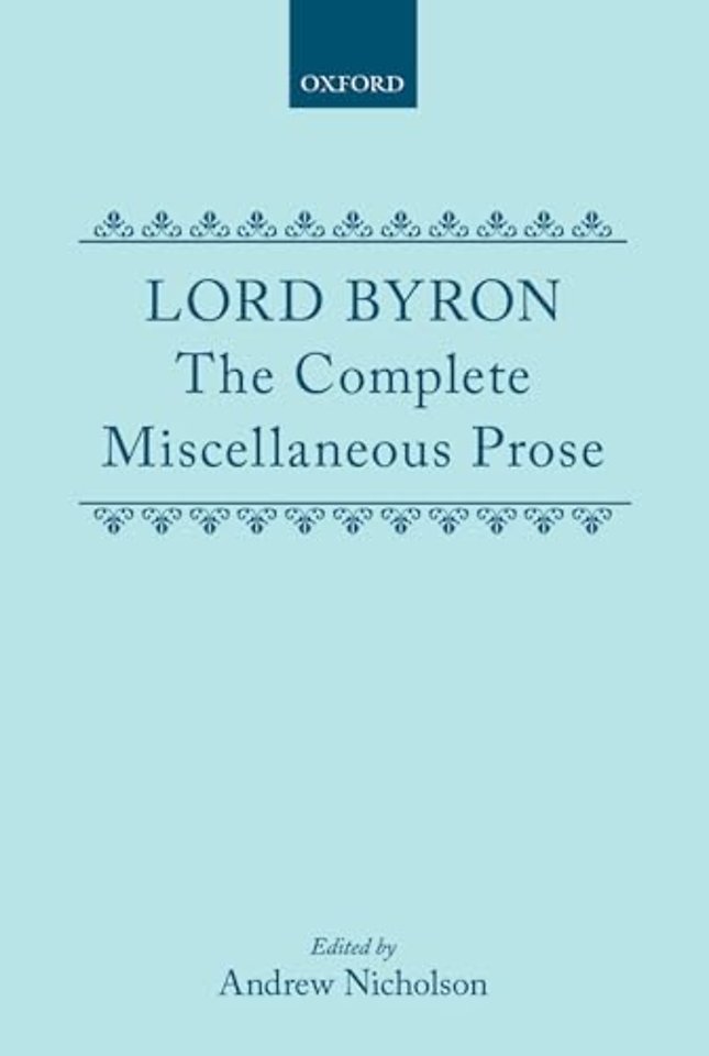 The Complete Miscellaneous Prose