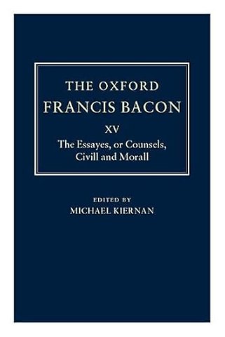 The Oxford Francis Bacon XV