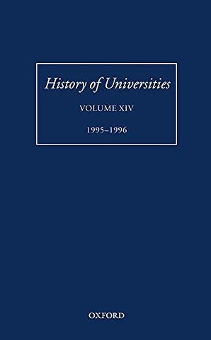 History of Universities: Volume XIV: 1995-1996