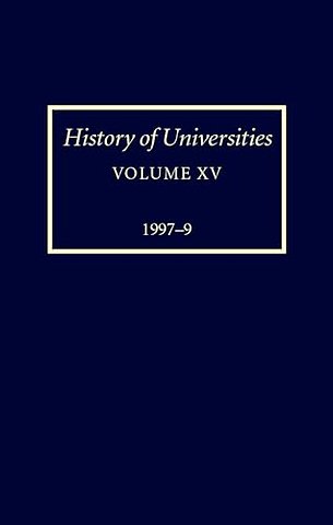 History of Universities: Volume XV: 1997-1999