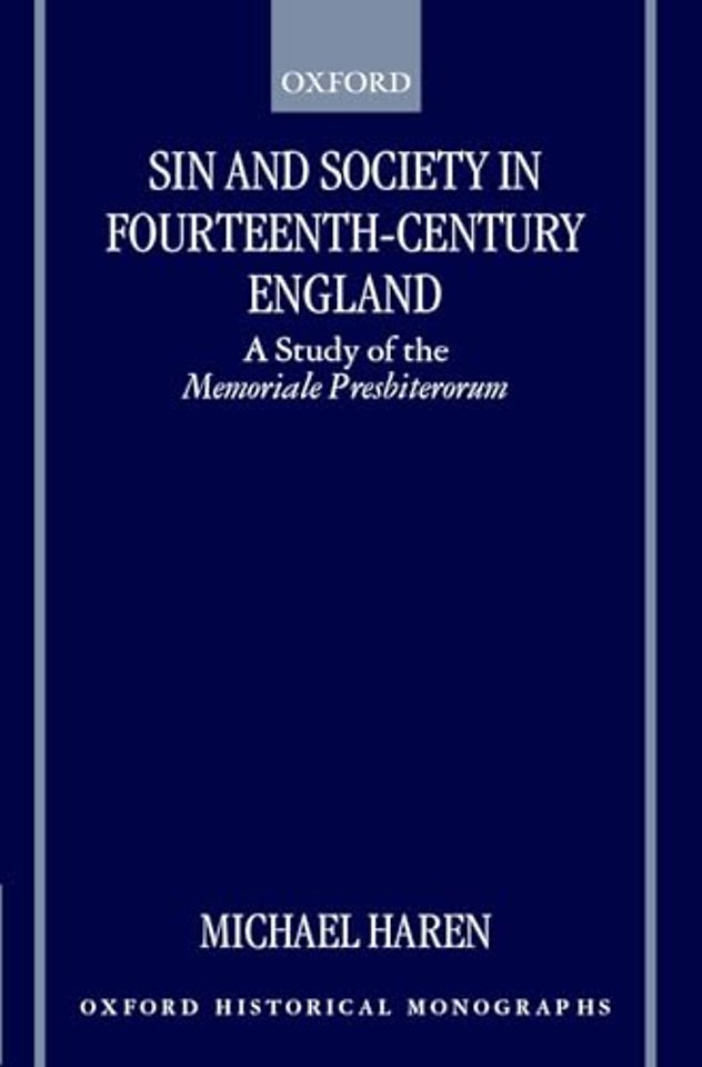 Sin and Society in Fourteenth-Century England