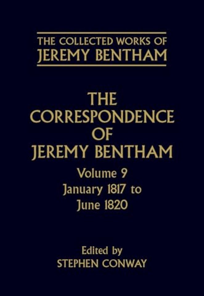 The Collected Works of Jeremy Bentham: Correspondence: Volume 9