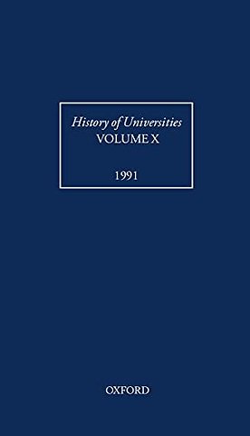 History of Universities: Volume X: 1991