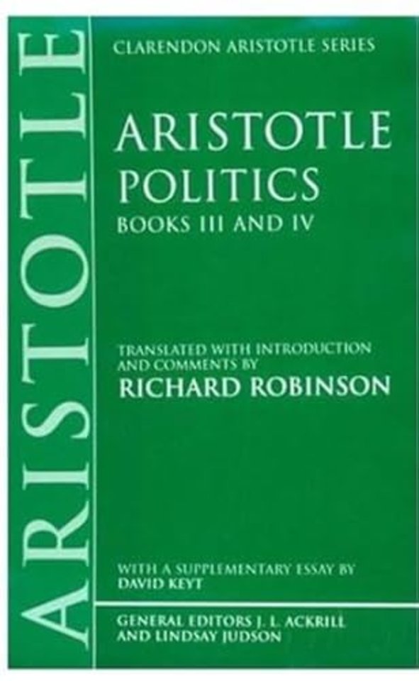 Politics: Books III and IV