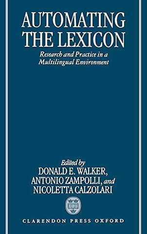 Automating the Lexicon