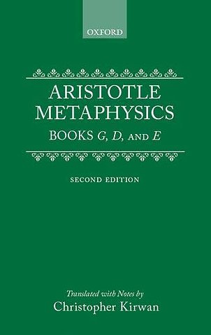 Metaphysics: Books gamma, delta, and epsilon