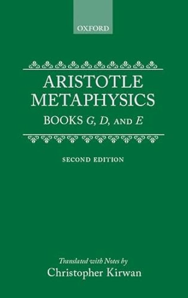 Metaphysics: Books gamma, delta, and epsilon