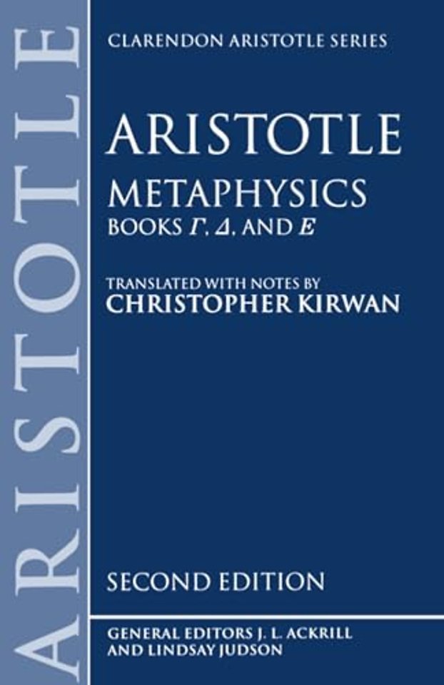 Metaphysics: Books gamma, delta, and epsilon