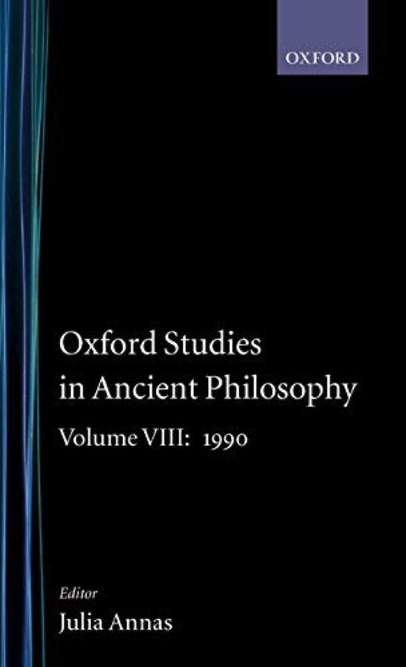 Oxford Studies in Ancient Philosophy: Volume VIII: 1990
