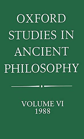 Oxford Studies in Ancient Philosophy: Volume VI: 1988