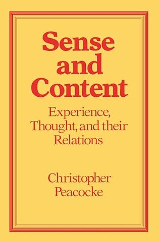 Sense and Content