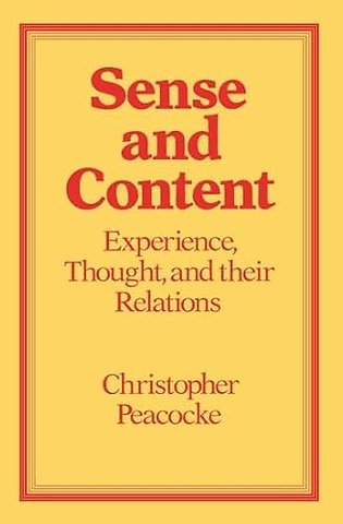 Sense and Content