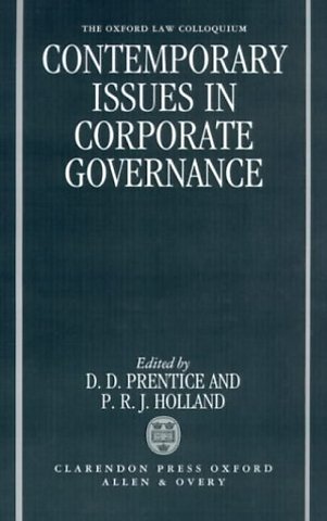 Contemporary Issues in Corporate Governance