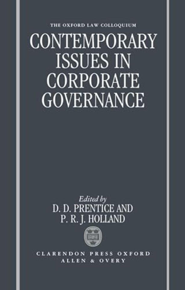 Contemporary Issues in Corporate Governance
