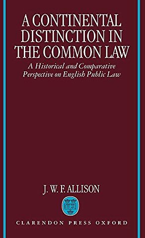 A Continental Distinction in the Common Law