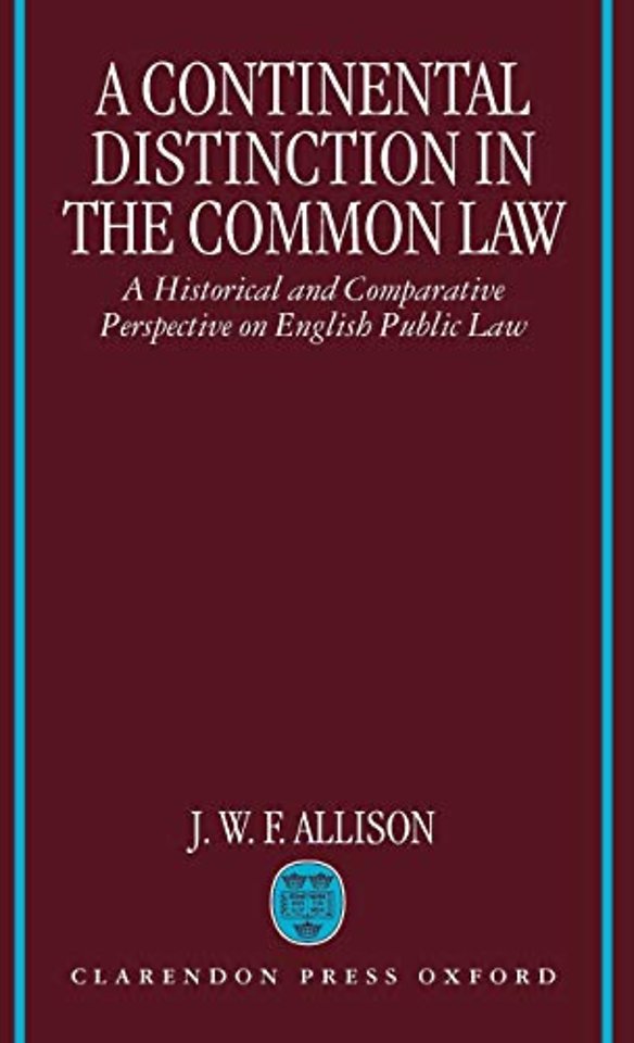 A Continental Distinction in the Common Law