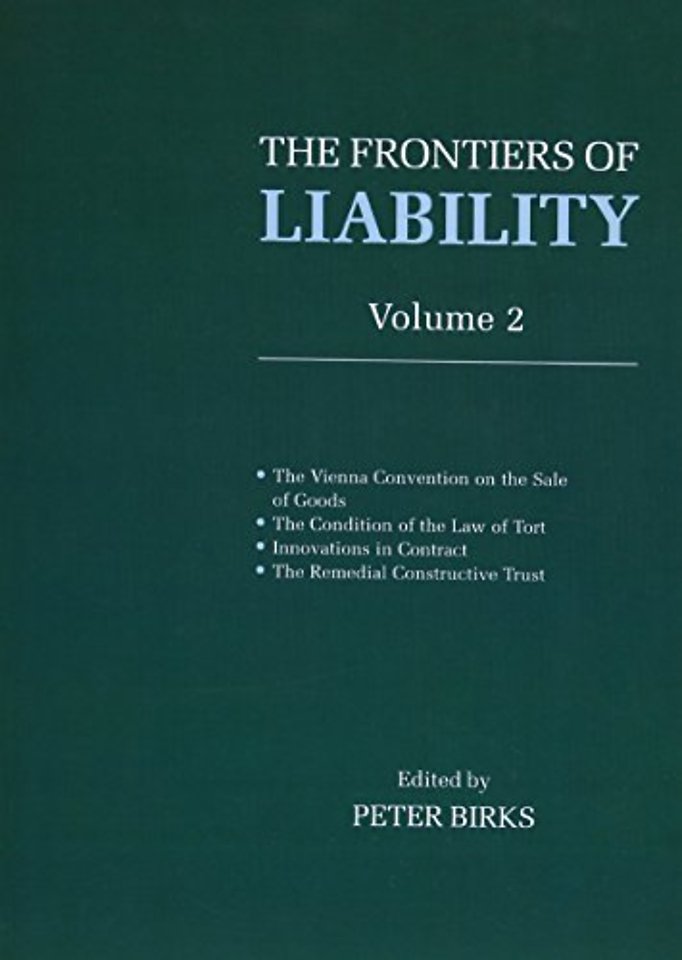 Frontiers of Liability: Volume 2