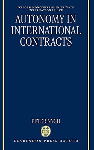 Autonomy in International Contracts