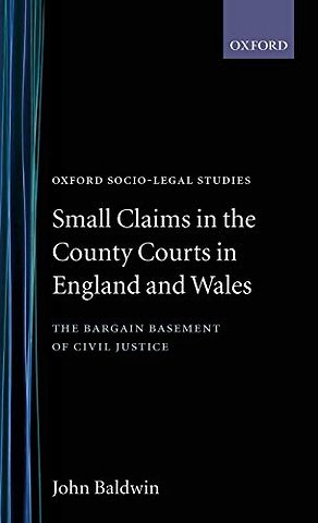 Small Claims in the County Courts in England and Wales