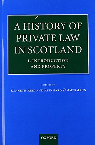 A History of Private Law in Scotland